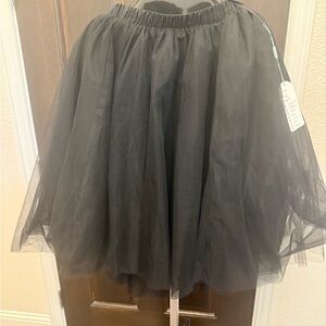 Elegant Black Tulle Skirt